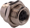 Sensor Connector, M8, Rcpt, 4Pos, Panel; Product Range Norcomp - 32AK3472 - Newark, An Avnet Company