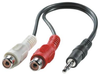 Audio Cable, 3.5Mm Plug-Rcax2 Skt, 0.2M; Connector To Connector Roline - 43AC9909 - Newark, An Avnet Company