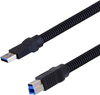 Usb Cable, 3.0 A-B Plug, 1.5M, Metallic; Connector A L-Com - 46AC8511 - Newark, An Avnet Company