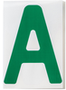 ToughStripe Die-Cut Green Letter A - 121694 - Brady Corporation