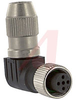 M12 4-pin Female, 90 degree angled - 70104703 - Allied Electronics, Inc.