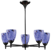 10155/5DR-BL Mid. Chandeliers-Glass Up - 638263 - Capital Lighting, Inc.