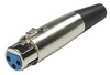 3P XLR Jack Microphone Connector - 202401 - Computer Network Accessories, Inc.