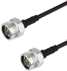 N Male to N Male Cable LMR-200-FR Coax in 24 Inch with Times Microwave Connectors -- FMC0101202-24