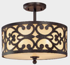 Semi-Flush Mts.-Drum Shade - 73086 - Light Center (The)