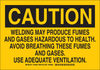 Brady B-555 Aluminum Rectangle Yellow Chemical, Biohazard, Hazardous & Flammable Material Sign - 10 in Width x 7 in Height - 126078 - 754473-74230 - R. S. Hughes Company, Inc.