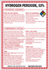 Brady B-120 Fiberglass Reinforced Polyester Rectangle White Chemical, Biohazard, Hazardous & Flammable Material Sign - 7 in Width x 10 in Height - TEXT: HYDROGEN PEROXIDE;52% - 48873 - 754476-48873 - R. S. Hughes Company, Inc.