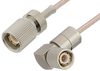 75 Ohm 1.6/5.6 Plug to 75 Ohm 1.6/5.6 Plug Right Angle Cable 72 Inch Length Using 75 Ohm RG179 Coax - PE36117-72 - Pasternack