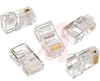TelCom Modular Plug; 8 position 8 contact round solid; supports EIA/TIA; card/25 - 70223567 - Allied Electronics, Inc.
