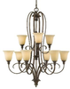 Large Chandeliers-Glass Shade - 628416 - Light Center (The)