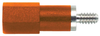 Banana Jack, 25A, Screw, Orange; Gender Pomona - 50F1538 - Newark, An Avnet Company