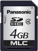 Flash Sd Memory Card, 4Gb, Slc, Class 4, P Series; Blank Media Flash Memory Type Panasonic - 08X1151 - Newark, An Avnet Company