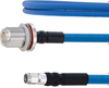 Plenum Low PIM N Female Bulkhead to SMA Male Cable SPP-250-LLPL Coax in 50 cm Using Times Microwave Parts and RoHS - FMCA1884-50CM - Fairview Microwave Inc.