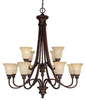 3562BB-252 Large Chandeliers-Glass Shade - 431471 - Capital Lighting, Inc.
