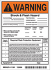 Write-On Hi/Low Risk Arc Flash Labels (Warning) - 121081 - Brady Corporation