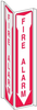Brady B-401 High Impact Polystyrene White Fire Alarm Sign - 7.5 in Width x 18 in Height - TEXT: FIRE ALARM - 50783 - 754476-50783 - R. S. Hughes Company, Inc.