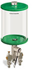 Green Color Key, Clear View Multiple Feed Electro Lubricator, 1/2 gal Pyrex Reservoir, 2 Feeds, 1/4” OD Tube Outlets, 120V/60Hz - B5162-064PB0212061GW - Oil-Rite Corp.
