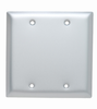 Blank Plates -- Box Mounted, Two Gang, Aluminum -- SA23 - Image