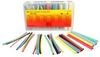 3M Multi-Color Polyolefin Heat Shrink Thin-Wall Tubing Kit FP-301-3/32 to 1/2-Assrted-5-133 Pc Kits - 6 in Length - 2:1 Shrink Ratio - +212 F Shrink Temp - 051135-37677 - R. S. Hughes Company, Inc.