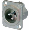 RECEPTACLE DLX SERIES 3 PIN MALE - SOLDER - NICKEL/SILVER - 70088369 - Allied Electronics, Inc.