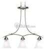 Three-Light Linear Chandelier Fixture - P4325-09 - bulbs.com