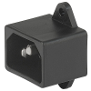 IEC Appliance Inlet C14, Screw-on Mounting, Front Side, PCB Terminal -- 8843.ZP30 - Image