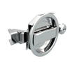 Flush Cam Latch, Medium Size, Turn Clockwise to Latch / Lock, Single or Three - Point Latching, Standard Style Handle, Chrome Plated, Bright -- 01-33-31 - Image
