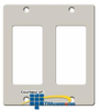 Hubbell KP Series Two-Gang Style-Line Faceplate - KP262 - TelephoneStuff.com