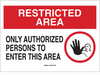 Security Area Sign - 95476 - Brady Corporation
