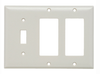 Combination Wall Plate, 1 Toggle Switch & 2 Decorator -- SP1262W - Image