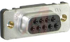 AMPLIMITE HDF-20 Receptacle Connector, 9 Position, w/Contacts, IDC, 28-26AWG - 70043029 - Allied Electronics, Inc.