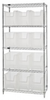 Bins & Systems - Clear-View Bins - Giant Stack Containers - Wire Shelving - WR5-600CL - Image