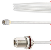 SMA Male to N Female Bulkhead Cable FM-SR141TB Coax in 12 Inch with LF Solder - FMCA2131-12 - Fairview Microwave Inc.
