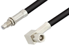 SMC Plug Right Angle to SMC Jack Bulkhead Cable 72 Inch Length Using RG58 Coax, RoHS - PE34476LF-72 - Pasternack