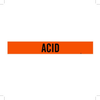 Brady B-946 Black on Orange Vinyl Self-Adhesive Pipe Marker - 2 1/4 in Height - 2 in Character Height - 14 in Length - Printed Msg = ACID - 7318-1 - 754473-66660 - R. S. Hughes Company, Inc.