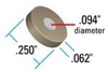 2 &micro;m Stainless Steel Replacement Frit -- A-100 - Image