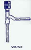 High Vacuum Teflon Valve - Right angle Sidearms -- VM739-01 - Image
