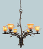 2522SB/ART Mid. Chandeliers-Glass Up - 331943 - Capital Lighting, Inc.