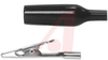 Clip, Alligator; Nickel Plated Steel; 150 V (RMS); 5 A (Max.); Black; Vinyl - 70197916 - Allied Electronics, Inc.