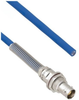 Halogen Free Cable Assembly TRB Non-Insulated Bulk Head 3-Lug Cable Jack with Bend Relief to Blunt MIL-STD-1553 .242