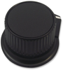 Knob, 28Mm, Black, Cap 6 Shaft; Shaft Type Multicomp - 73M9617 - Newark, An Avnet Company