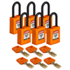 Lockouts, Padlocks - 2267-NYL-ORG-38PL-KD6PK-ND - DigiKey