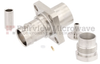 BNC Female (Jack) Connector 4 Hole Flange (Panel Mount) For RG316, RG188, RG174 Cable IP67 Rated, Clamp/Solder, -- SC6002 - Image