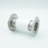 Ceramic Break, 30KV Isolation, 1.37″ Inner Dia, 2.95″ QF / KF Flange -- A0597-4-QF - Image