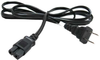 6ft 18 AWG 2-Slot Polarized Power Cord (IEC320C7 to NEMA 1-15P) - P7NP-06 - SFCable.com