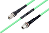 Temperature Conditioned TNC Male to N Female Bulkhead Low Loss Cable 60 Inch Length Using PE-P300LL Coax - PE3M0241-60 - Pasternack