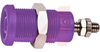 PANEL MT IEC 4MM(0.16IN)JACK FOR SHEATHED PLUG, HEX NUT, 10/PKG, Violet - 70197284 - Allied Electronics, Inc.