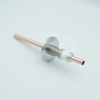 Power Feedthrough, 8000 Volts, 1 Tube, 0.38″ Copper Conductor, 2.16″ QF / KF Flange - A0220-1-QF - MPF Products, INC.