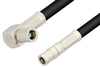 SMB Plug to SMB Plug Right Angle Cable 60 Inch Length Using RG58 Coax, RoHS - PE33666LF-60 - Pasternack