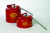 Eagle Red Galvanized Steel 5 gal Safety Can - 15 7/8 in Height - 11 1/4 in Overall Diameter - 048441-22152 - 048441-22152 - R. S. Hughes Company, Inc.